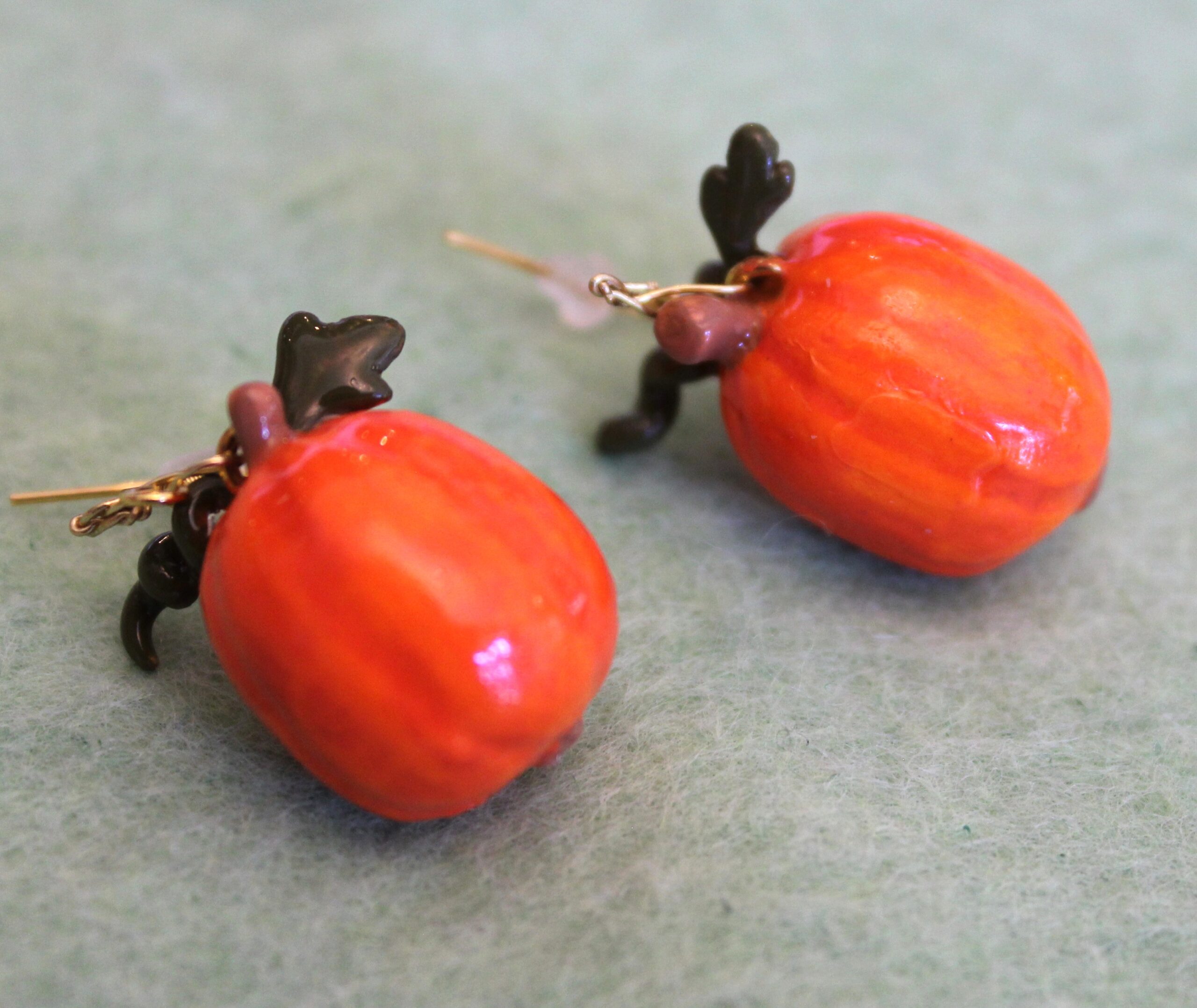 Pumpkin Earrings- Tall - Image 2