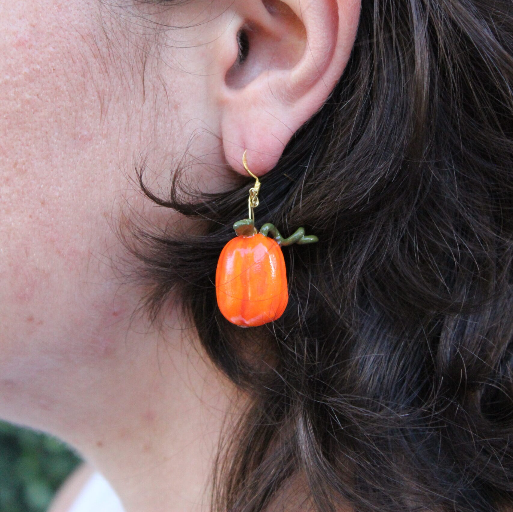 Pumpkin Earrings- Tall