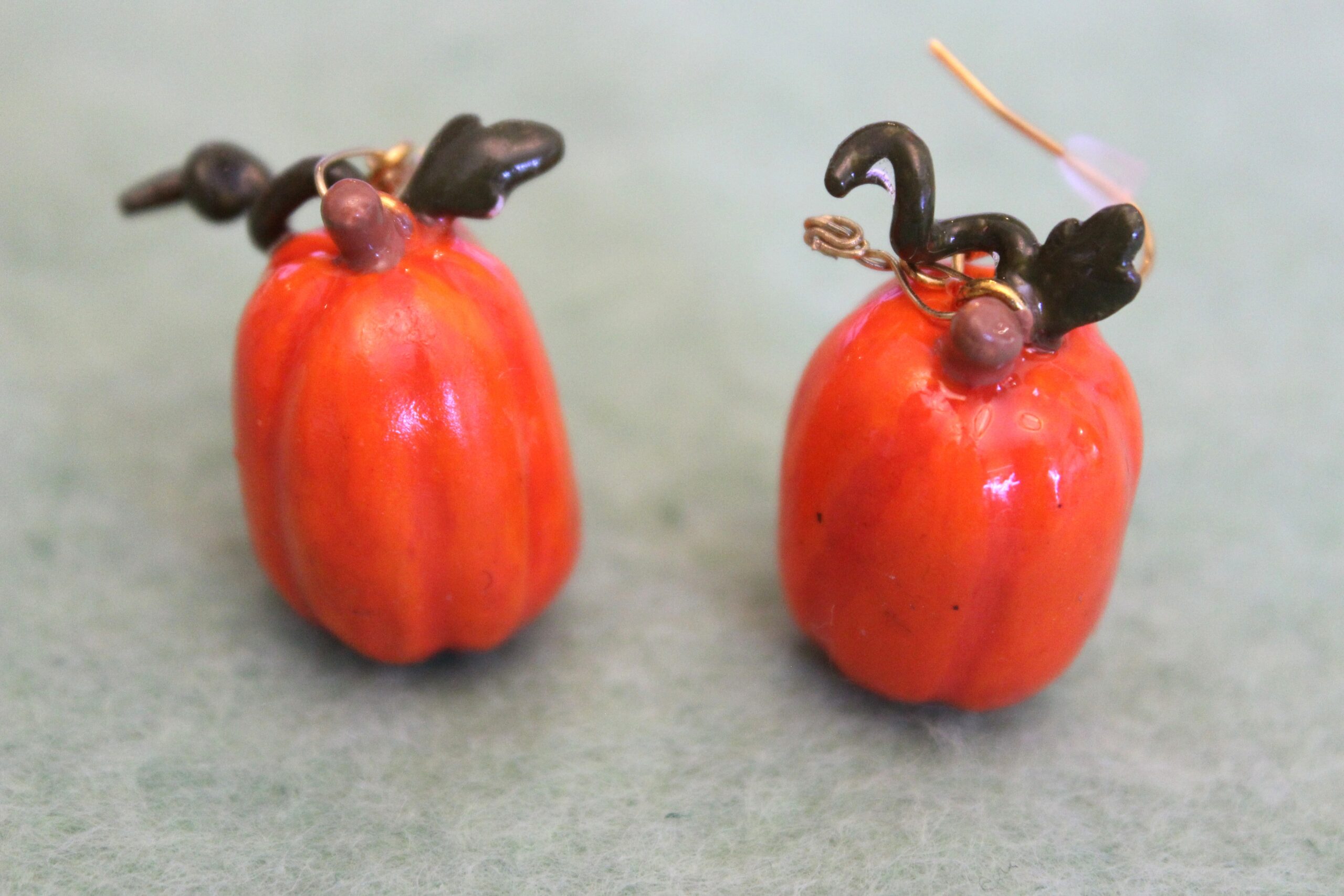 Pumpkin Earrings- Tall - Image 3