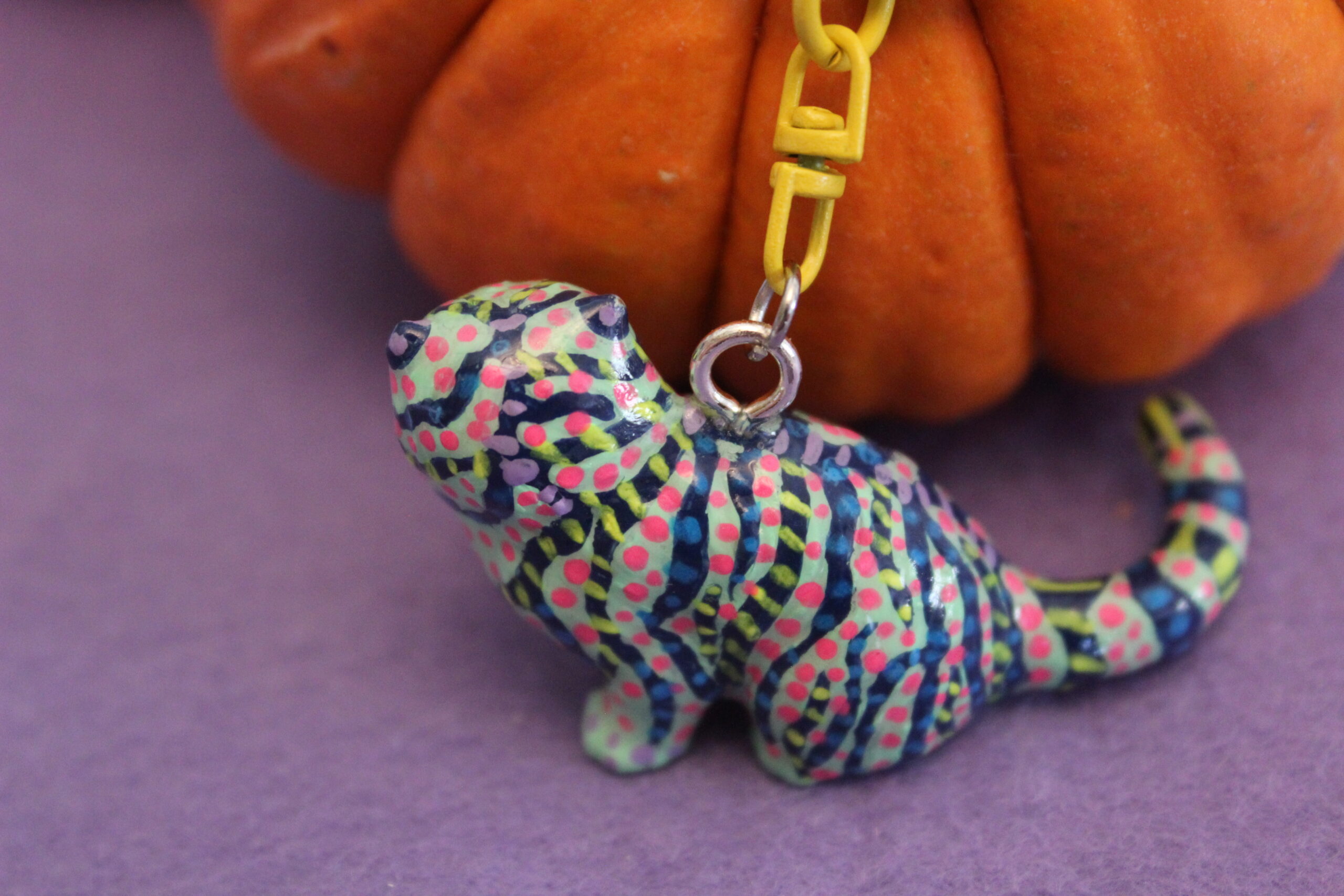Alebrije Bag Charm- Cat - Image 5